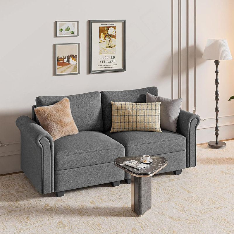 Modular Sectional Sofa With Pillows And Storage, Deep Seating For Living Room, Apartment, Studio, And Office