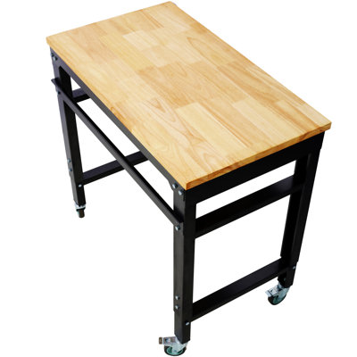 Workbench - 35" Wide Rolling Workbenches For Garage - Adjustable Height