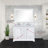 White Double Bath Vanity 48 In. W X 22 In. D