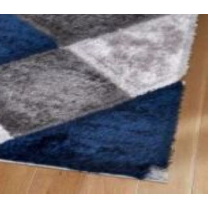 Vaughn Geometric Shag Area Rug, Rectangle 160 x 230cm