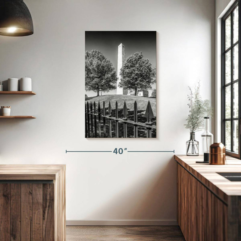 Monument Aime Boston Bunker Hill, H 39 po x l 26 po