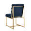 Chaise de salle à manger en velours capitonné Khole-406442918-406442936
