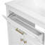 Meuble-lavabo 24 po avec lavabo en céramique intégré, armoire de salle de bain avec 2 portes, 1 tiroir basculant, meuble-lavabo simple pour salle de bain petite et moyenne, blanc-290585436