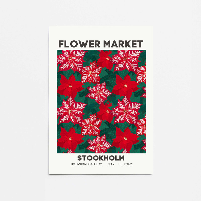 Marché aux fleurs des Fêtes I, Papier, H 16 po x l 12 po