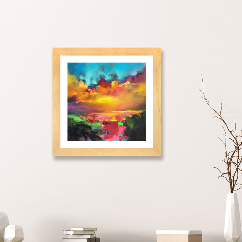 «Consson and Dissonance» par Scott Naismith - reproduction d'art, H 16 po x l 16 po x p 1 po, Papier encadré naturel