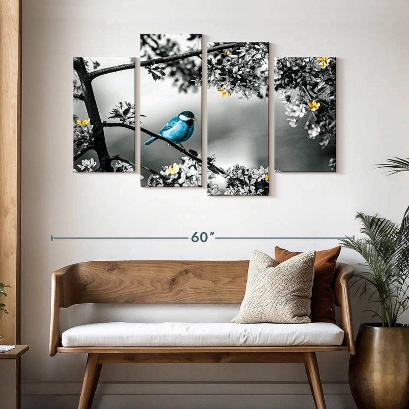Brampt Blue Tit Pop, 32" H x 52" W