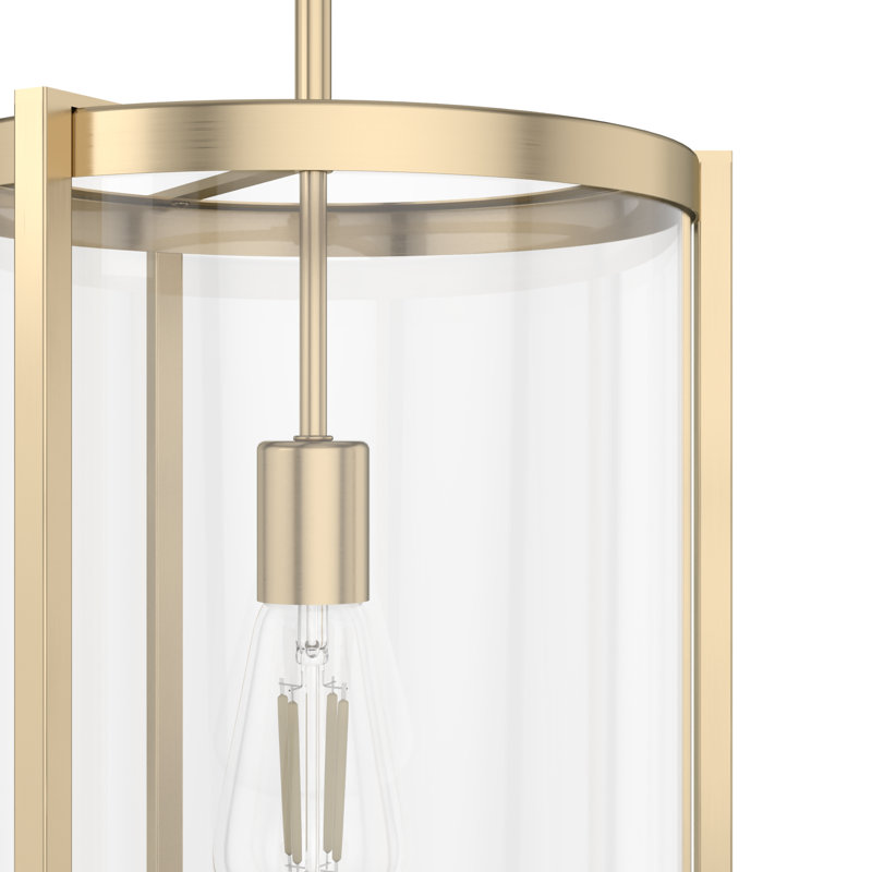 Astwood 1 Light Cylinder Pendant, Gold
