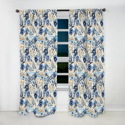 Coastal Neutrals Boho Collage II - Rideau Boho - Velours obscurcissant - 1 panneau