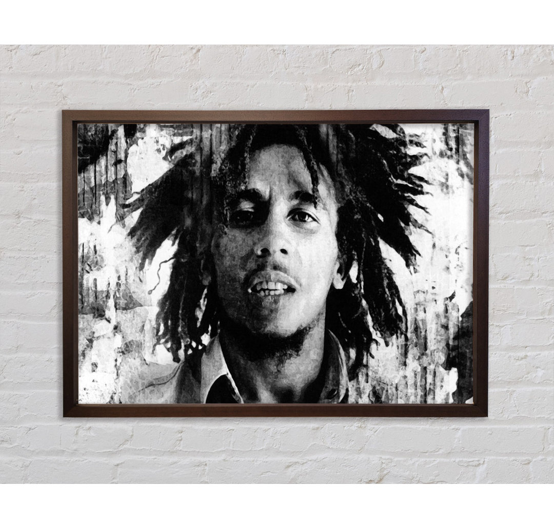 Bob Marley Redemption Song - Einzelner Bilderrahmen Kunstdrucke auf Leinwand