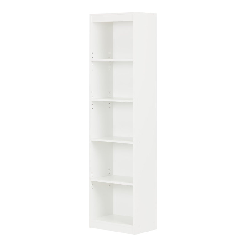 Bibliothèque étroite Axess, Blanc pur