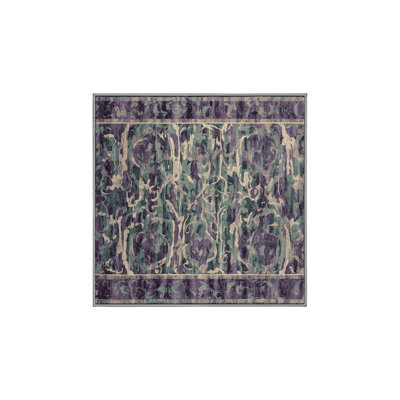 Machine Washable Purple Area Rug