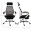 Fauteuil de bureau inclinable à haut dossier et pivotant avec repose-pieds rétractable