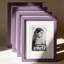 Ensemble de 4 cadres photo 9 x 12 avec plexiglas, plateau de table en bois massif et cadres muraux à afficher avec ou sans passe-partout
