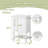 20" Shaker White Mini Freestanding Bathroom Vanity with Integrated Ceramic Sink & Soft‑Close Door