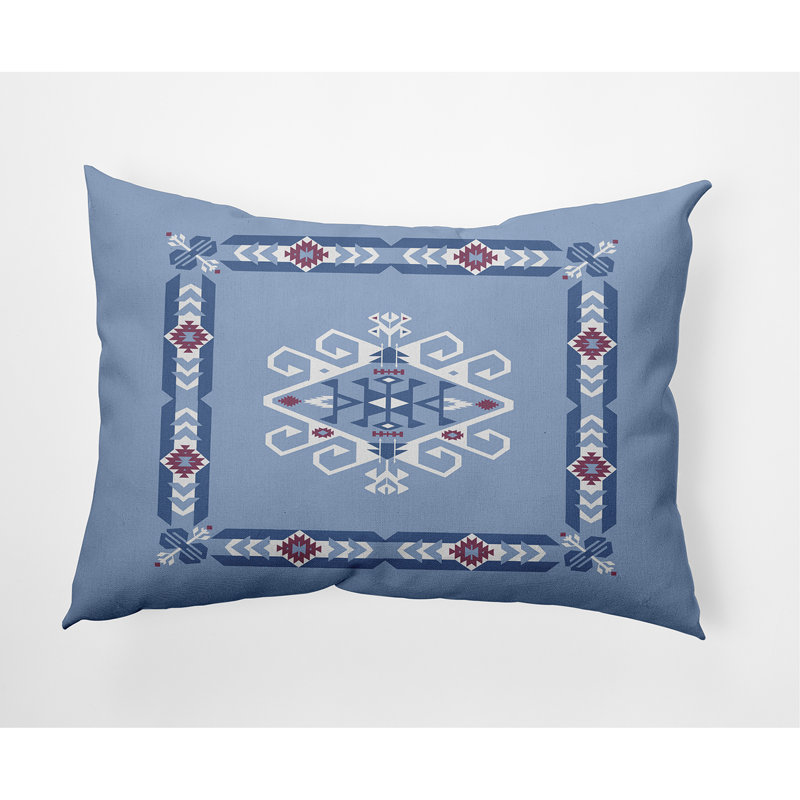 Housse de coussin d'extérieur rectangulaire Jodhpur, bleu
