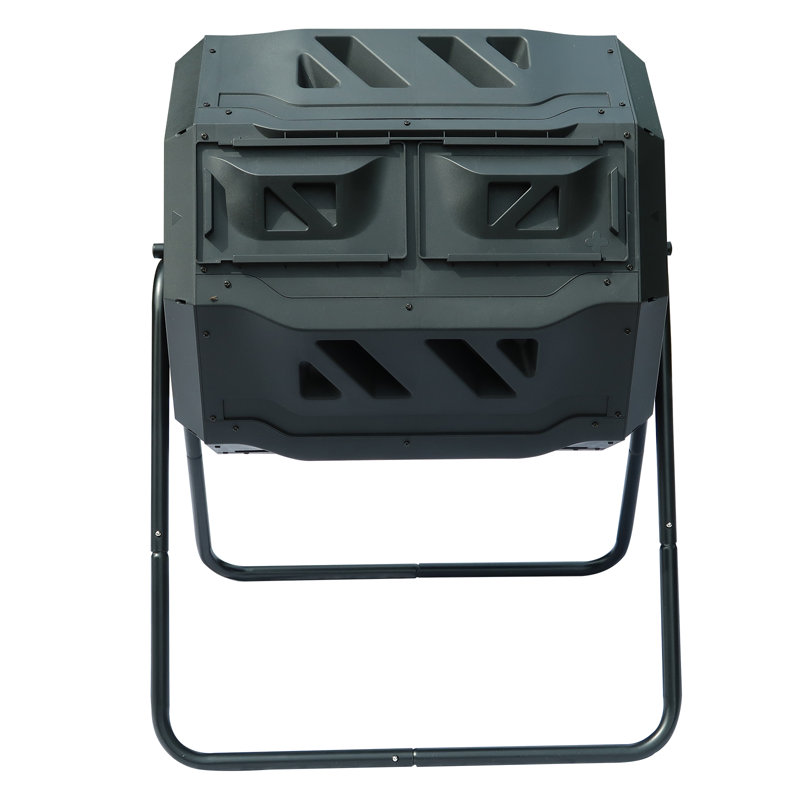 42 Gallons Odor Resistant Outdoor Tumbler Composter with Latching Lid