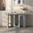 Light Gray Wood Rectangular Shape Console Table-1130505588-1130505591