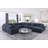 Modular Large 9 Seats Roller Arms Nailheads Cloud Couch Chenille Corner Sectional Sofa With Ottoman-1476059216