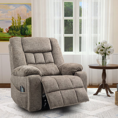Muli 43.20"W Power Lift Recliner with Head & Footrest, Dual Motor, Lay Flat, Lumbar Support