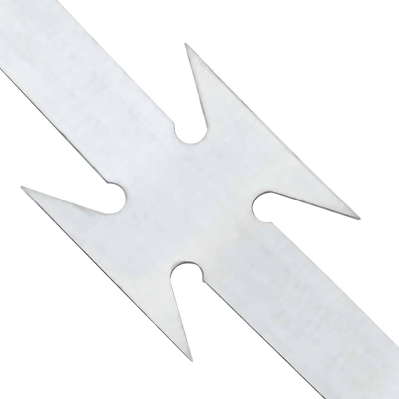 Fil de rasoir vidaXL argenté de 68,51 x 0,75 po en acier galvanisé