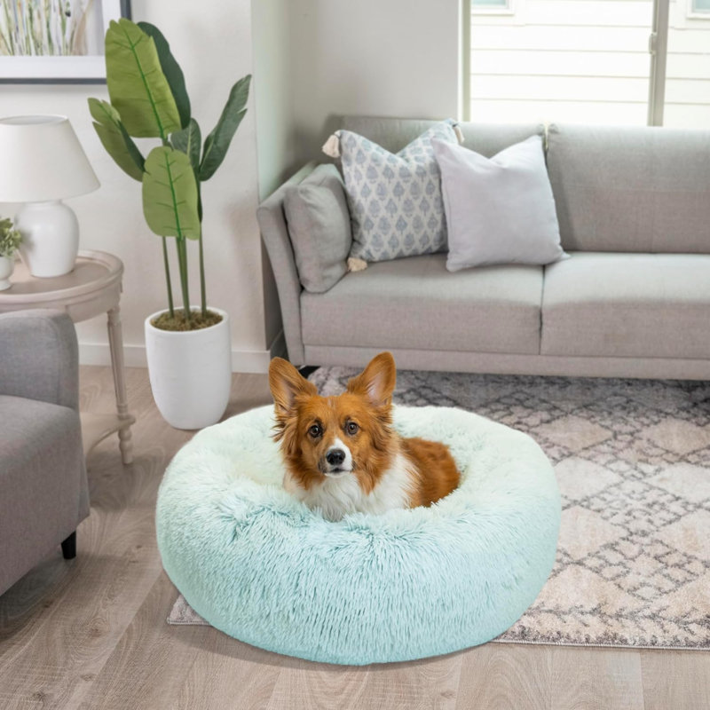 Lit pour chien The Original Calming Doghnut, Bleu pastel