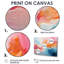 «Pink Bliss Sunset Celebration», art mural abstrait-233614377-233615313
