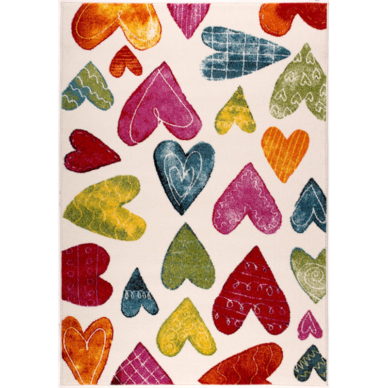 Tapis beige / vert Northfield, Rectangle 6 pi 7 po x 9 pi 6 po