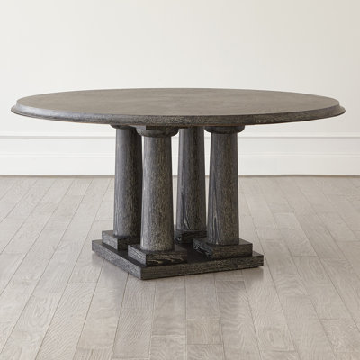 Titian Dining Table-Black Cerused Oak-60" Top