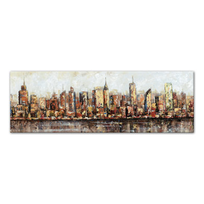 « painted cityscape », impression sur toile