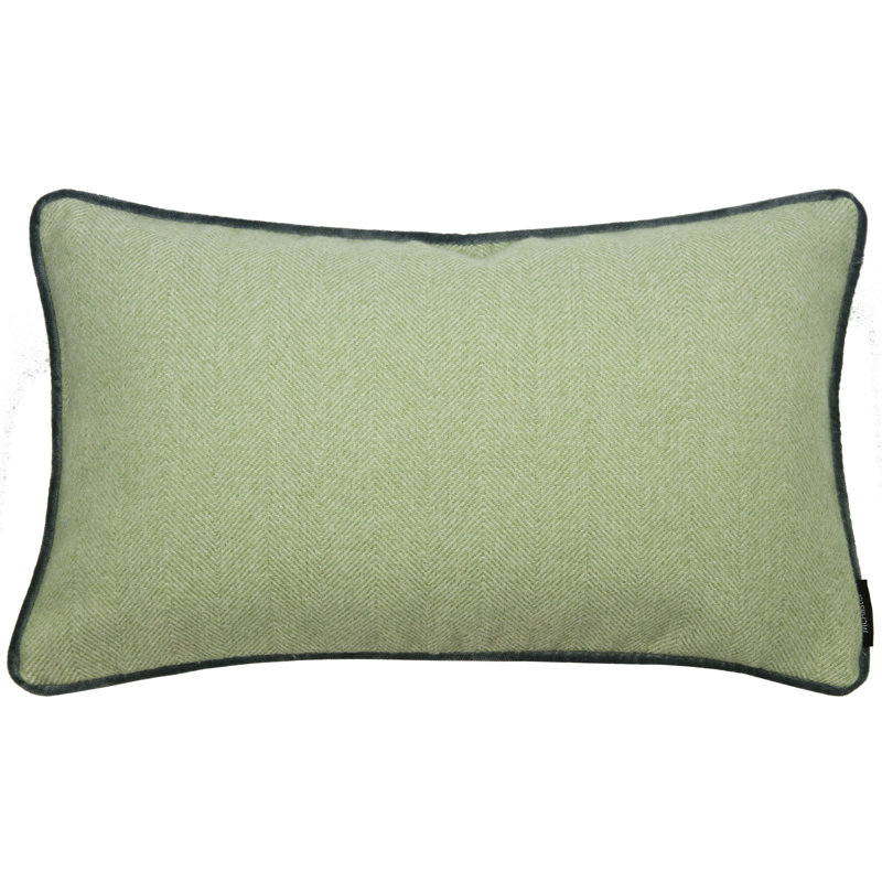 Suwanee Rectangular Cushion, 30 x 50cm, Red/Charcoal