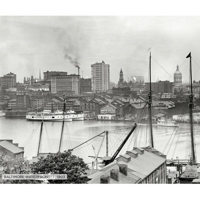 " Baltimore Waterfront " Black and White Photography Print