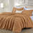  Solid Color 100% Washed Cotton Duvet Cover Set -689244136-689244139