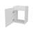 Haigleer Creek Bathroom Vanity With Integrated Sink, White-1592394659