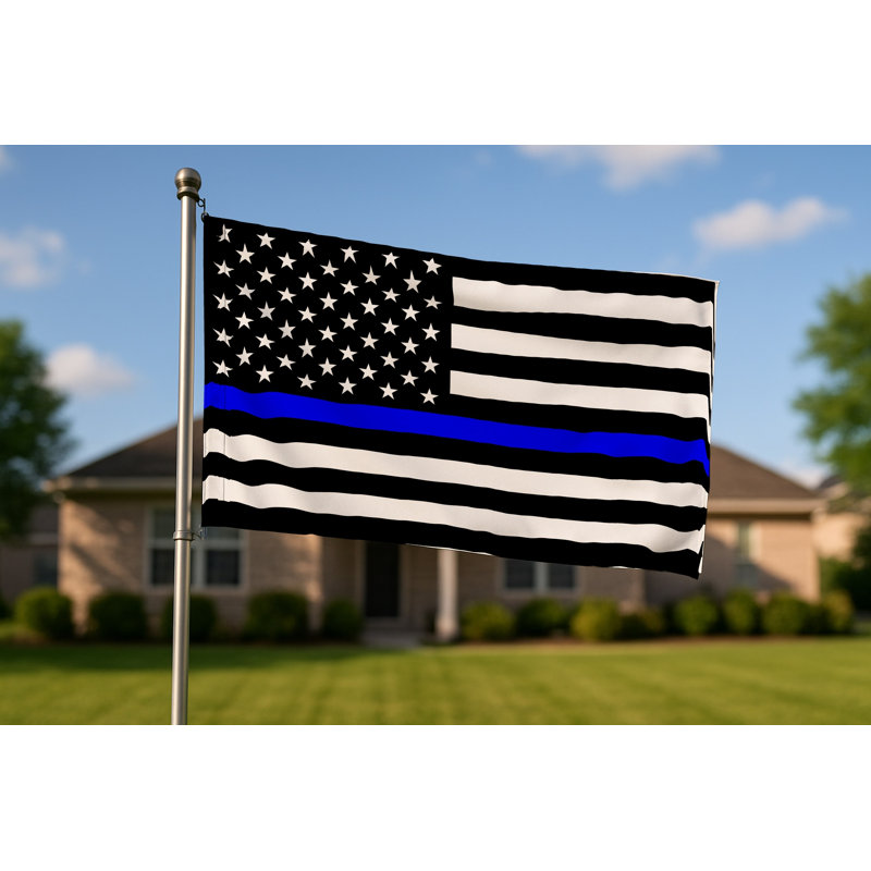 Thin Blue Line American Flag - Drapeau