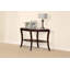 Console avec canapé de rangement traditionnel espresso / cerisier foncé 1pc et tablette en verre trempé de 5 mm