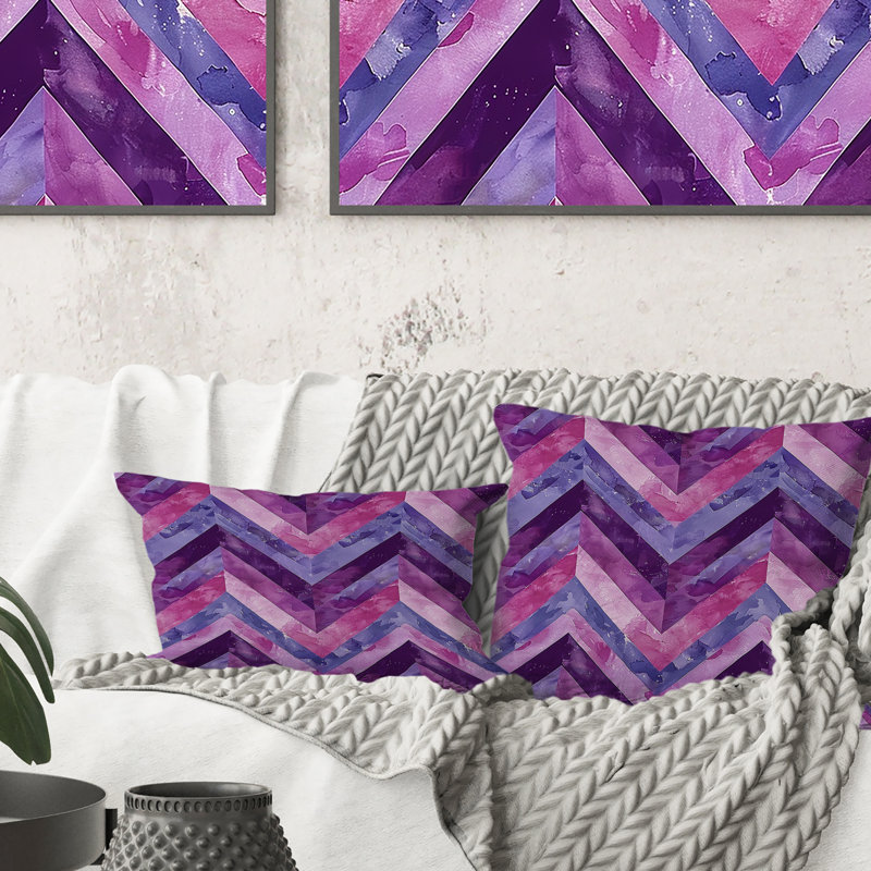 Coussin lombaire Glam Chevron