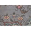 Tapis bleu à motif floral surteint 10 x 13