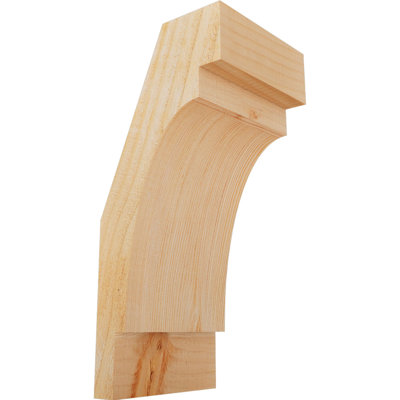 6"W x 6"D x 14"H Merced Rough Sawn Knee Brace, Douglas Fir