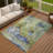 Machine Washable Indoor/Outdoor Chantille ACN2300 Abstract Rug-56483673