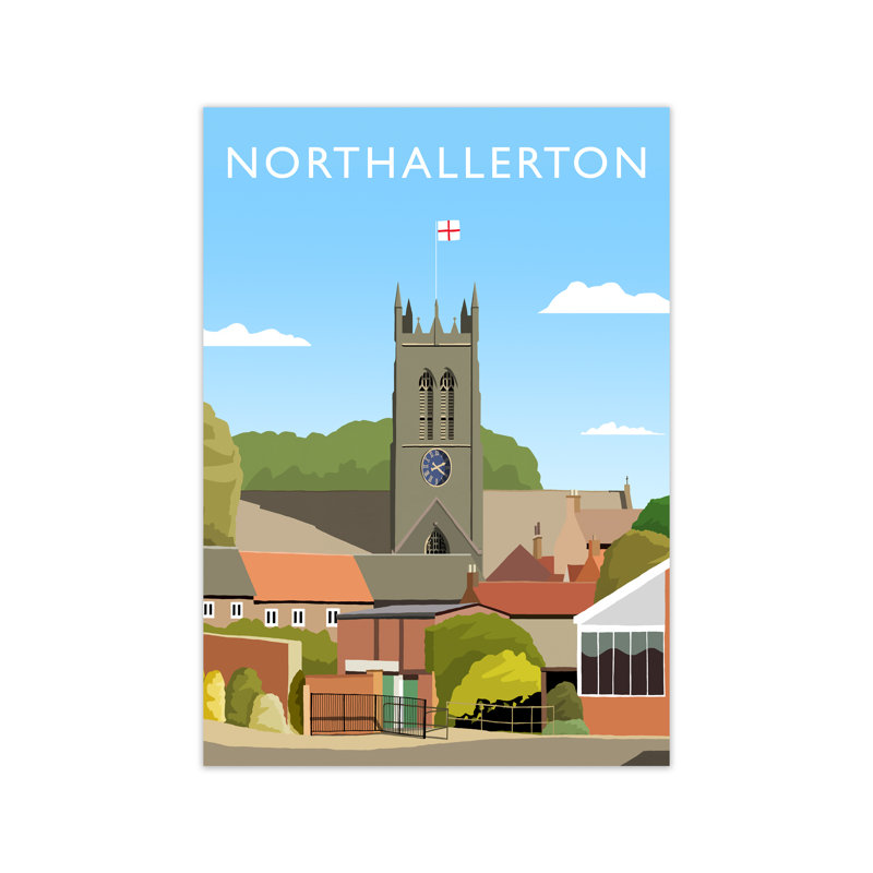 Northallerton Yorkshire by Richard O'Neill - Single Picture Frame Print, 297 cm H x 21 cm W, No Framed