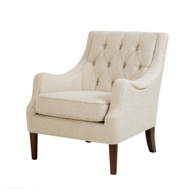 Upholstered Chair Button Tufted Accent Chair Comfy Chair