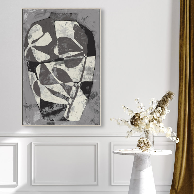 Minimalist Vase II Print by Oliver Gal, 55"H x 37"W, Silver Floater Frame