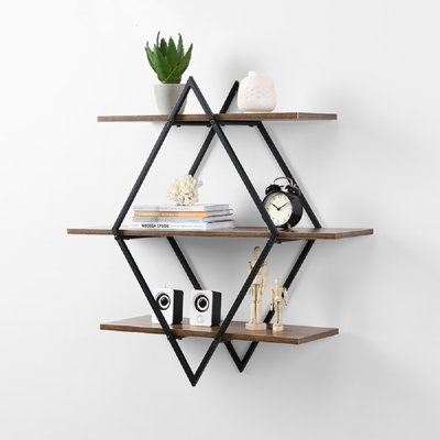 Naponee 3 Piece Diamond Tiered Shelf