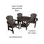 Ensemble repas extérieur en polyester Kleinman-1220172527
