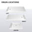  Base de douche DreamLine SlimLine 32 po x l 42 po x H 2 3/4 po-33396495
