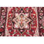 Tapis traditionnel rouge à motif géométrique 3x5