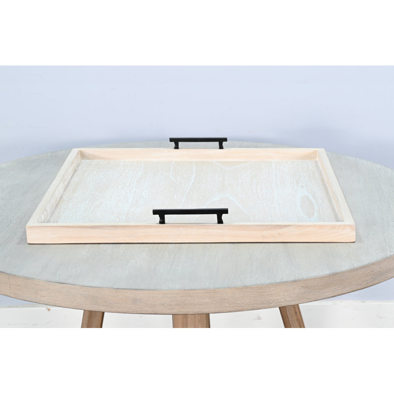 Asharna Wood Tray, Cream
