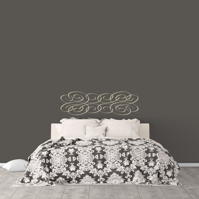Décalcomanie murale tête tourbillon, Beige clair