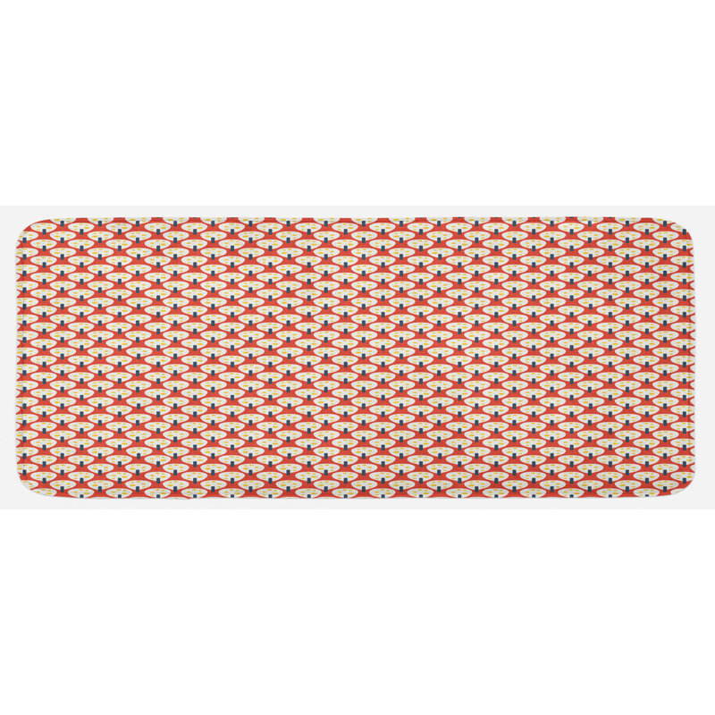 Tapis de cuisine abstrait