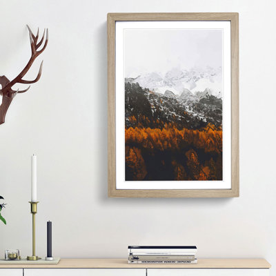 Orange Forest in Italy in Abstract - Picture Frame Graphic Art Print